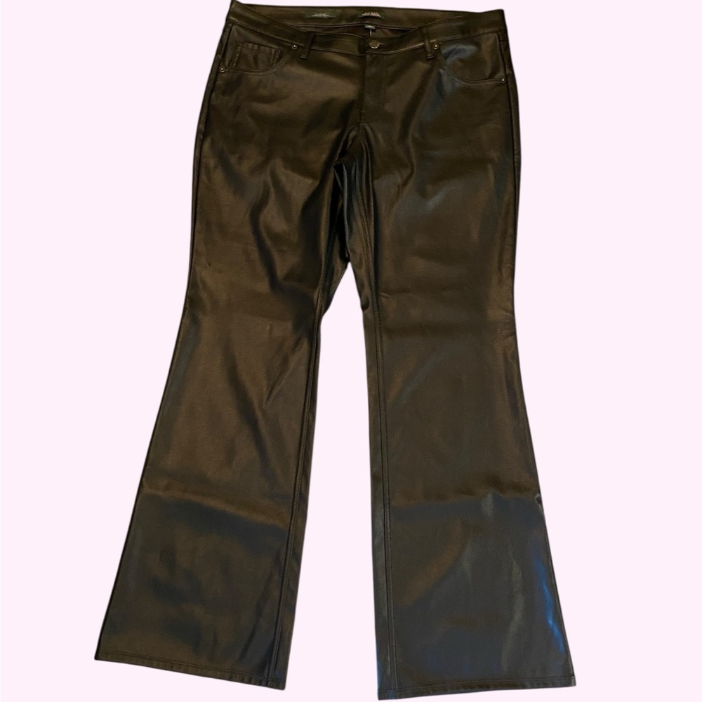 Wild Fable Faux Leather Jeans Size 12 Sleek Black